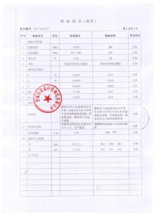 產品檢驗報告